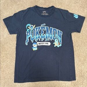 Pokemon Water Type Navy Tee for Kids